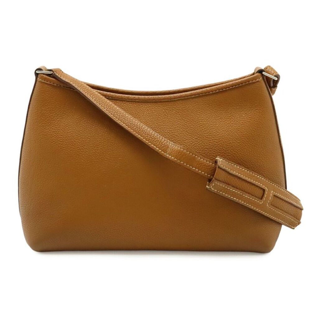 Hermes Berlingot PM Shoulder Bag Brown Leather